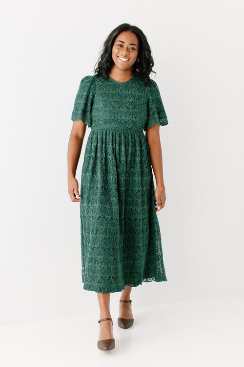 'Juniper' Lace Overlay Maxi Dress