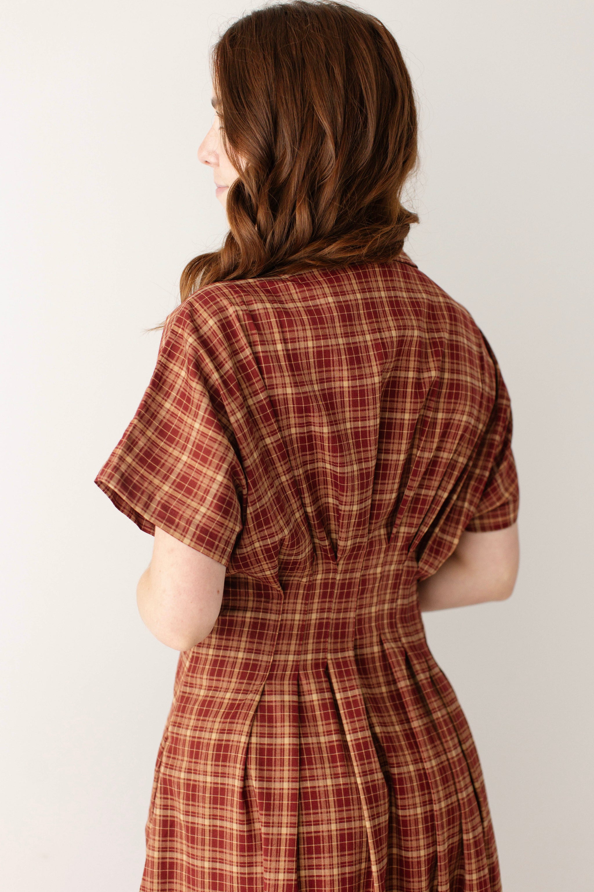 Willa Plaid A-Line Midi Dress – The Main Street Exchange