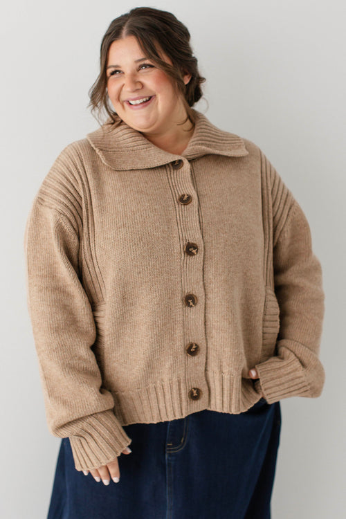 Pevensie Ribbed Button Down Cardigan