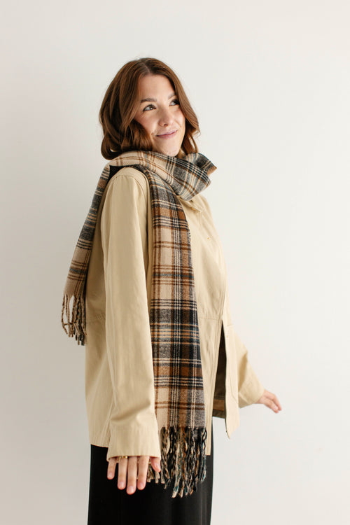 Fringe Knit Scarf