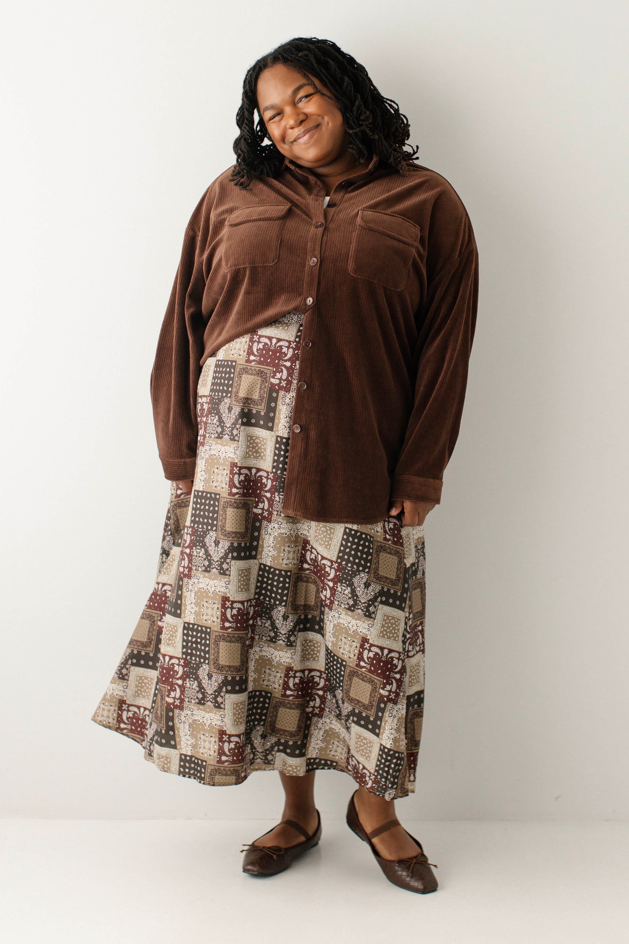 Wilder A-Line Midi Skirt – The Main Street Exchange