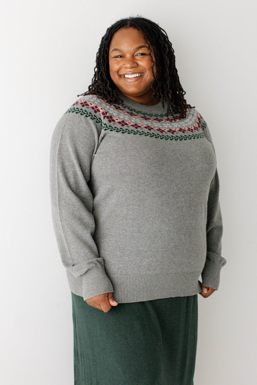 Holly Cotton Fair Isle Sweater