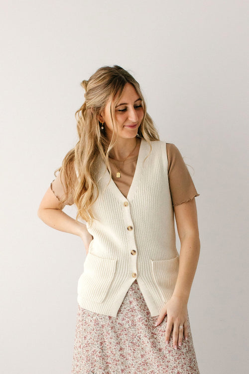 'Tristan' Button Down Sweater Vest