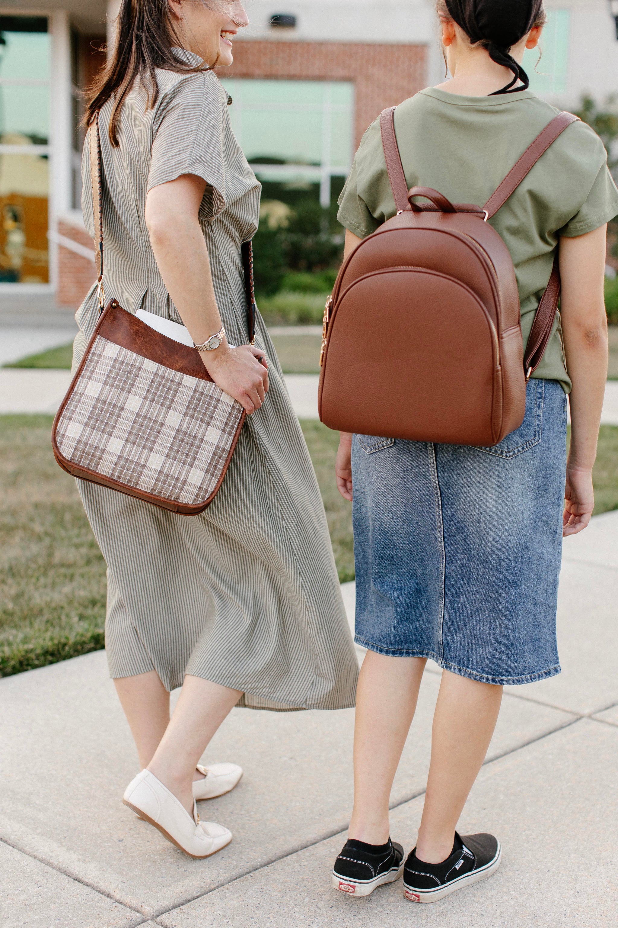 Vegan Leather Convertible Backpack