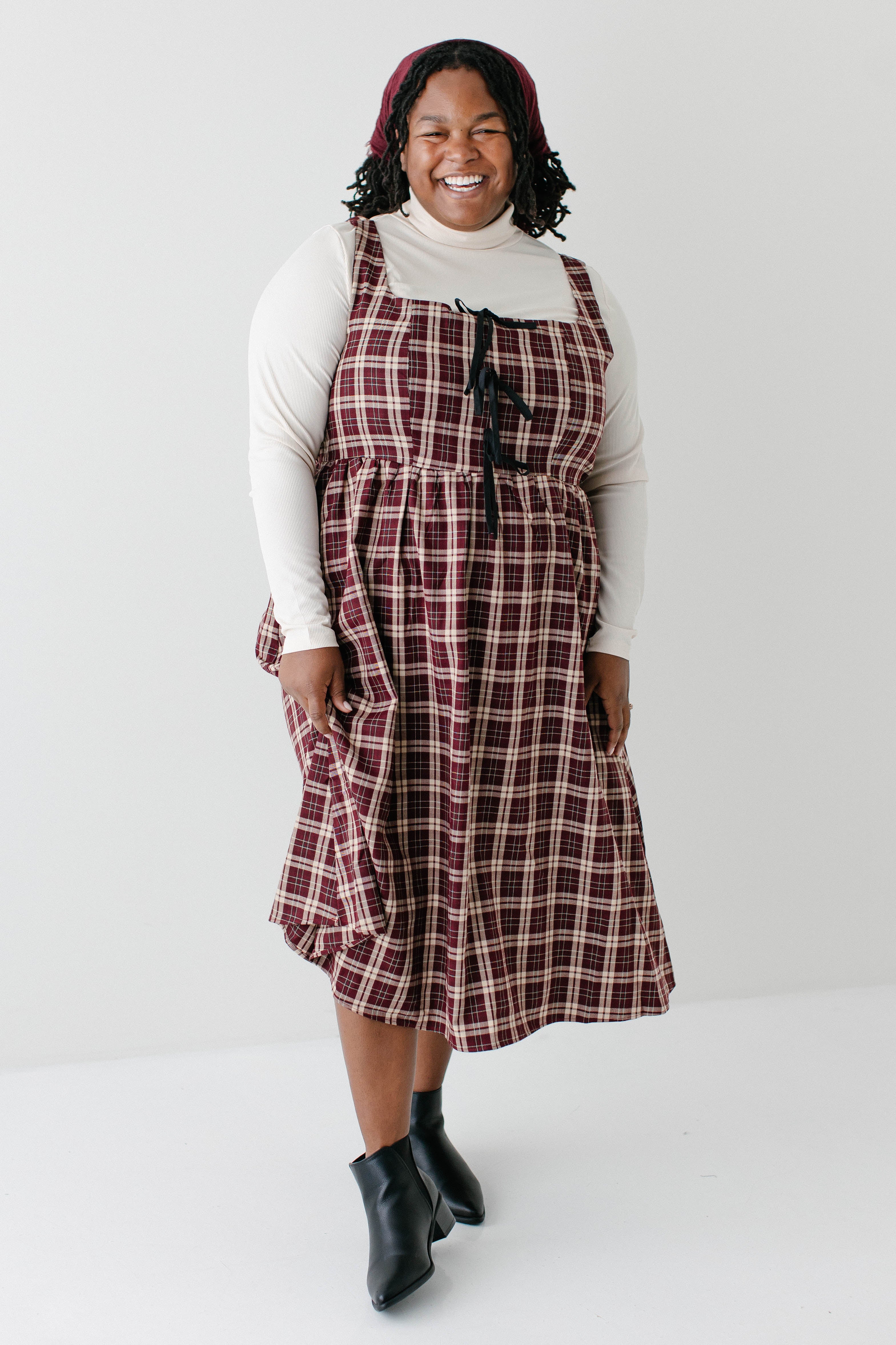 Dresses For Older Ladies Plaid Dress Pinafore Dress With Blouse Plus 'Joy' Cotton Blend Plaid Pinafore Dresses For Older Ladies Plaid Dress Pinafore Dress With Blouse Plus 'Joy' Cotton Blend Plaid Pinafore