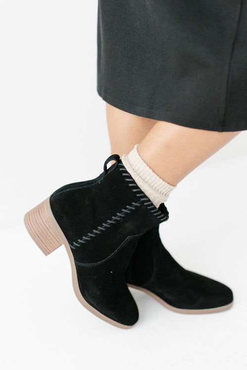 TOMS Suede Boots in Black