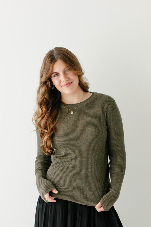 'Judah' Ribbed Sweater Top