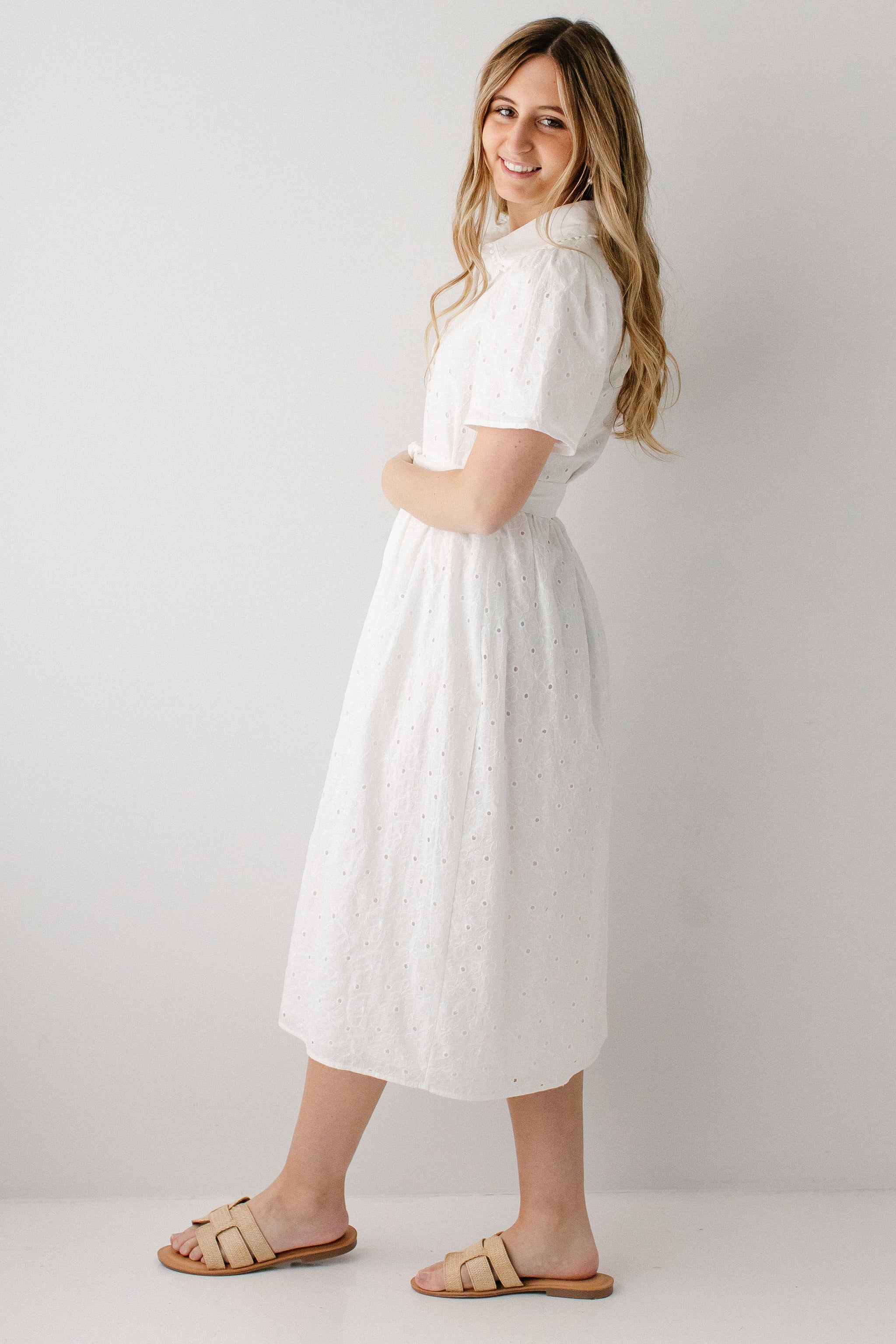 beach long dresses 2023w034 White cotton Long Dress New Arrival 2023 L/XL
