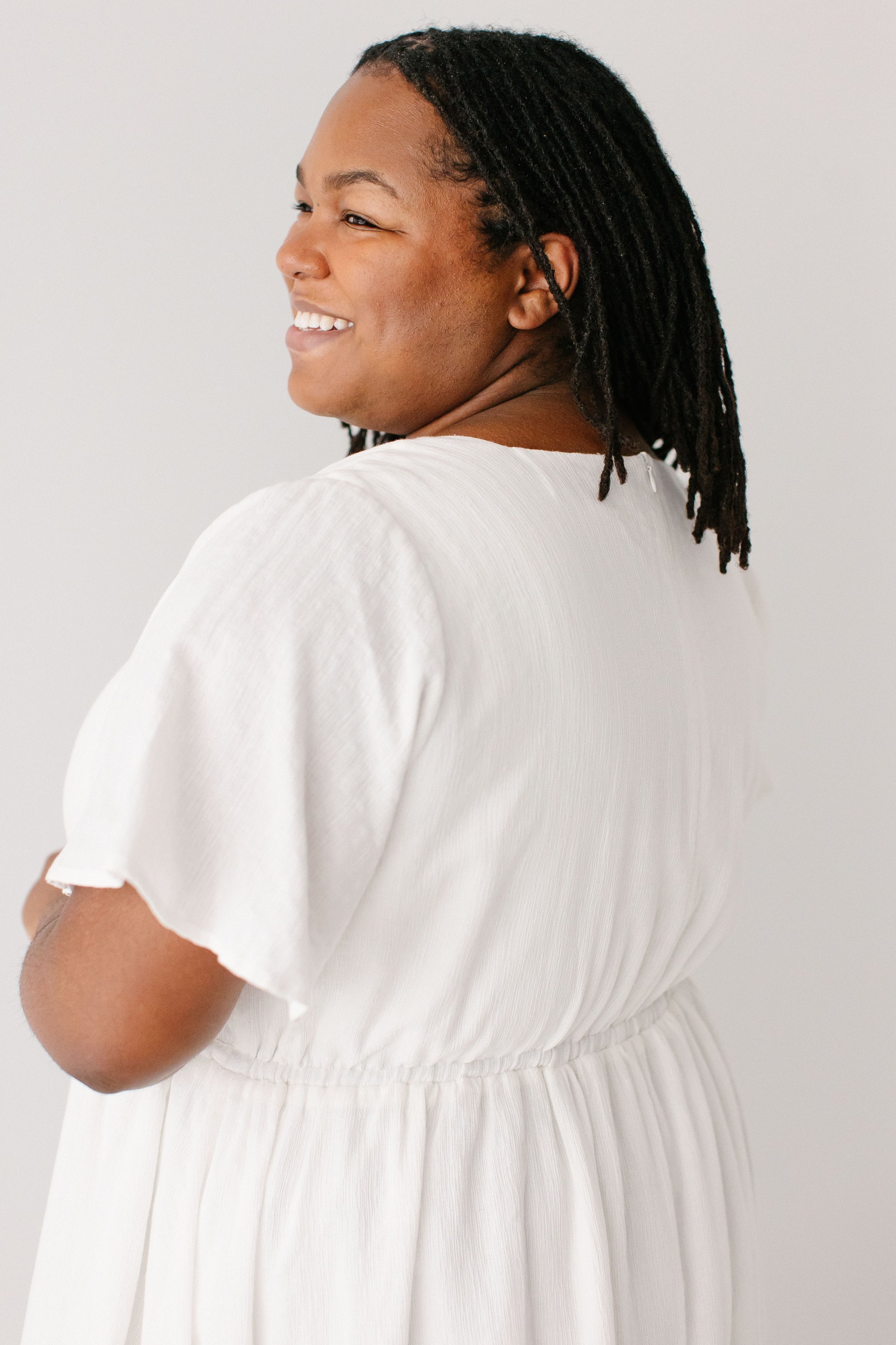 Trinity Pintuck Bodice Midi Dress FINAL SALE – The Main Street