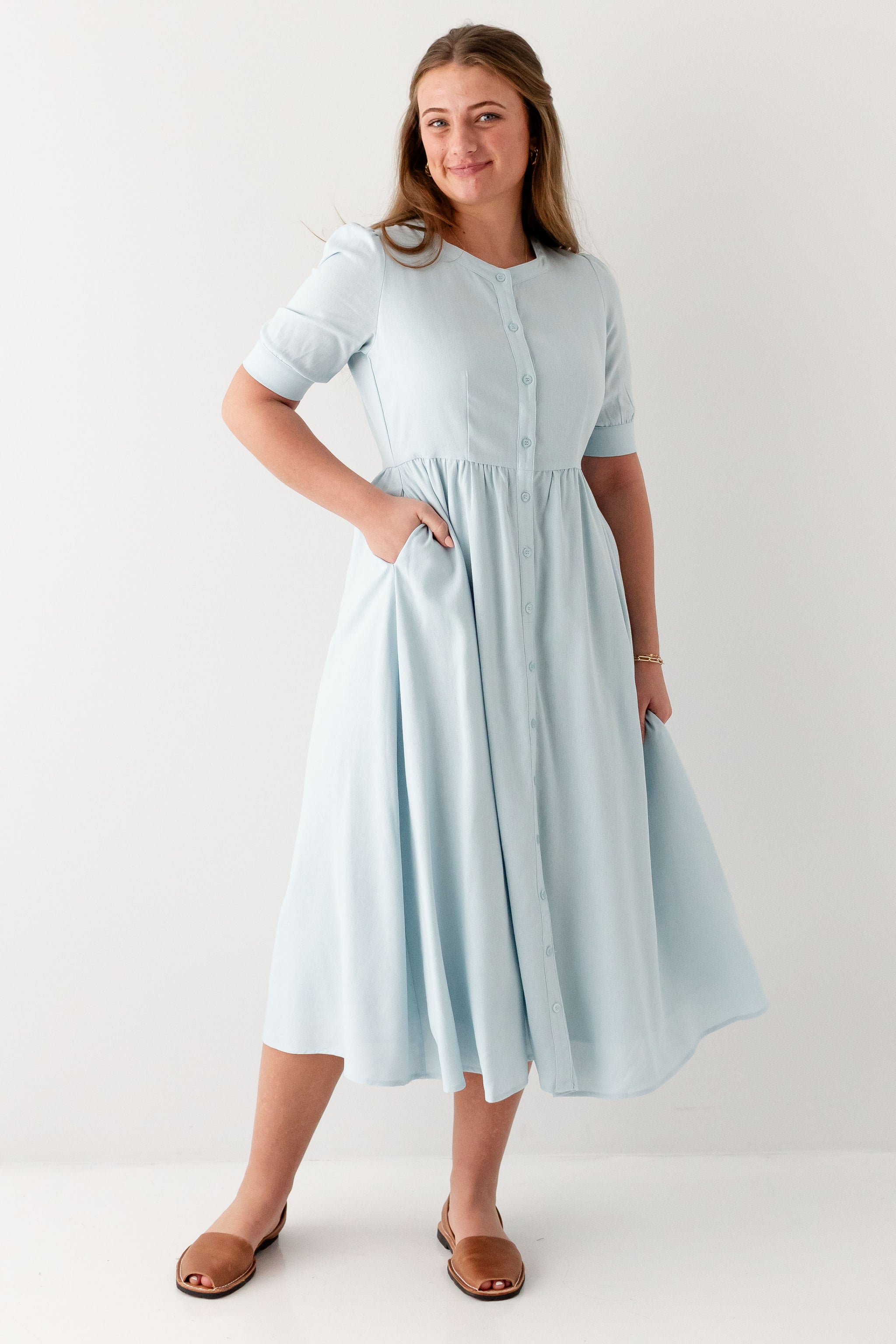 knee length dresses for ladies Nora Midi Dress // Brown Gingham *Zoco Exclusive* XXLarge