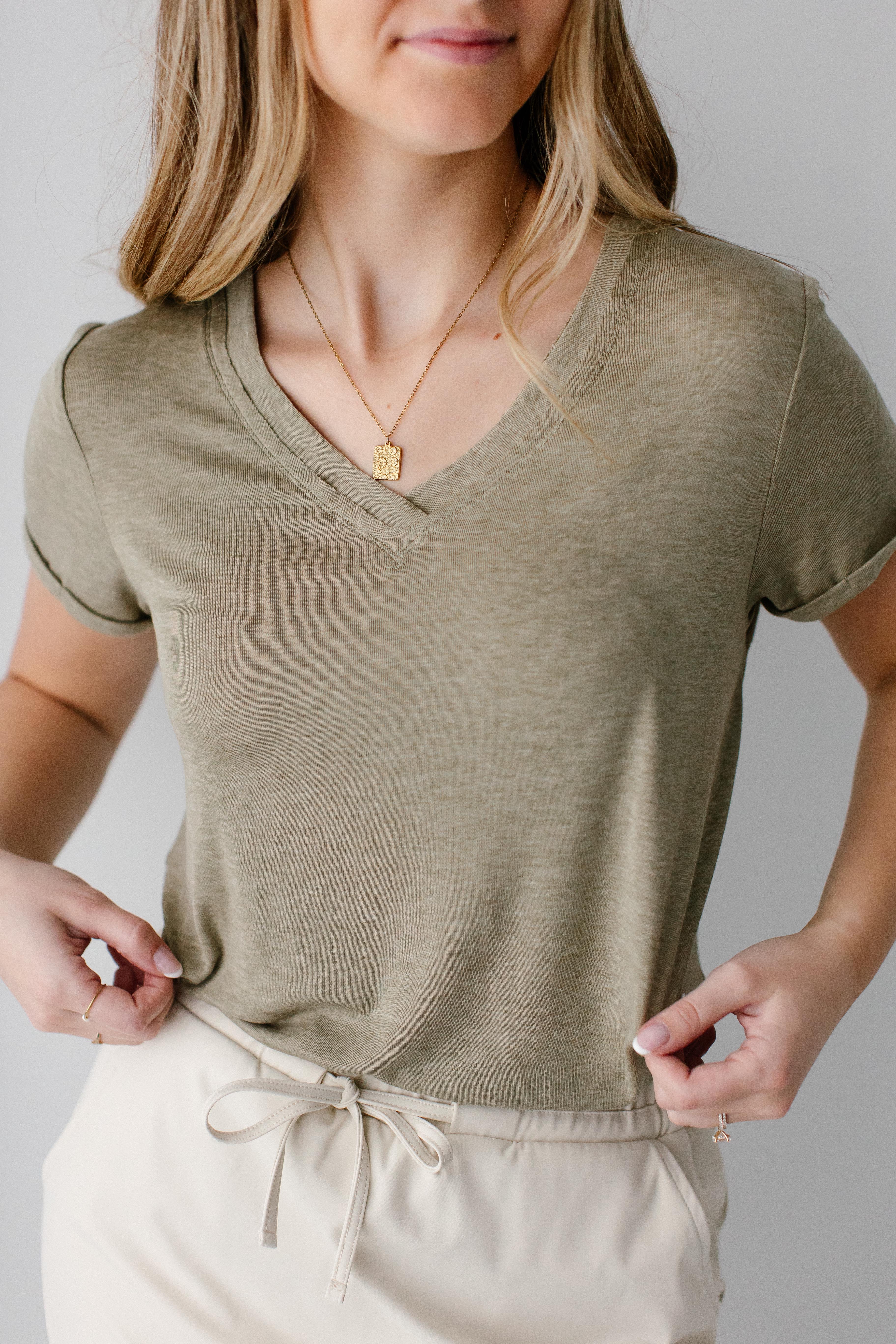 Soren V-Neck Everyday Top – The Main Street Exchange