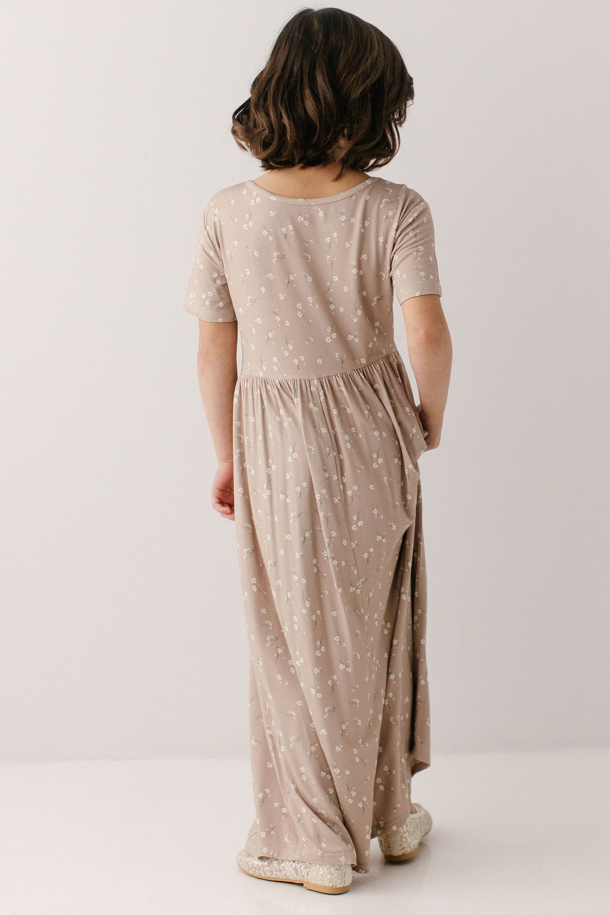 Abigail Girl Ditsy Floral Maxi Dress FINAL SALE – The Main Street