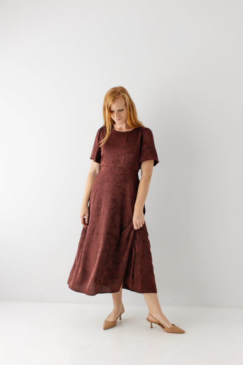 Angelou Muted Satin Dress