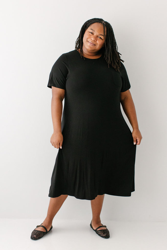 black a line swing dress Long Sleeves Black Dress, Half High Neck Zip-up Waist Dress, A-line Swing Dress Elegant Long Dress