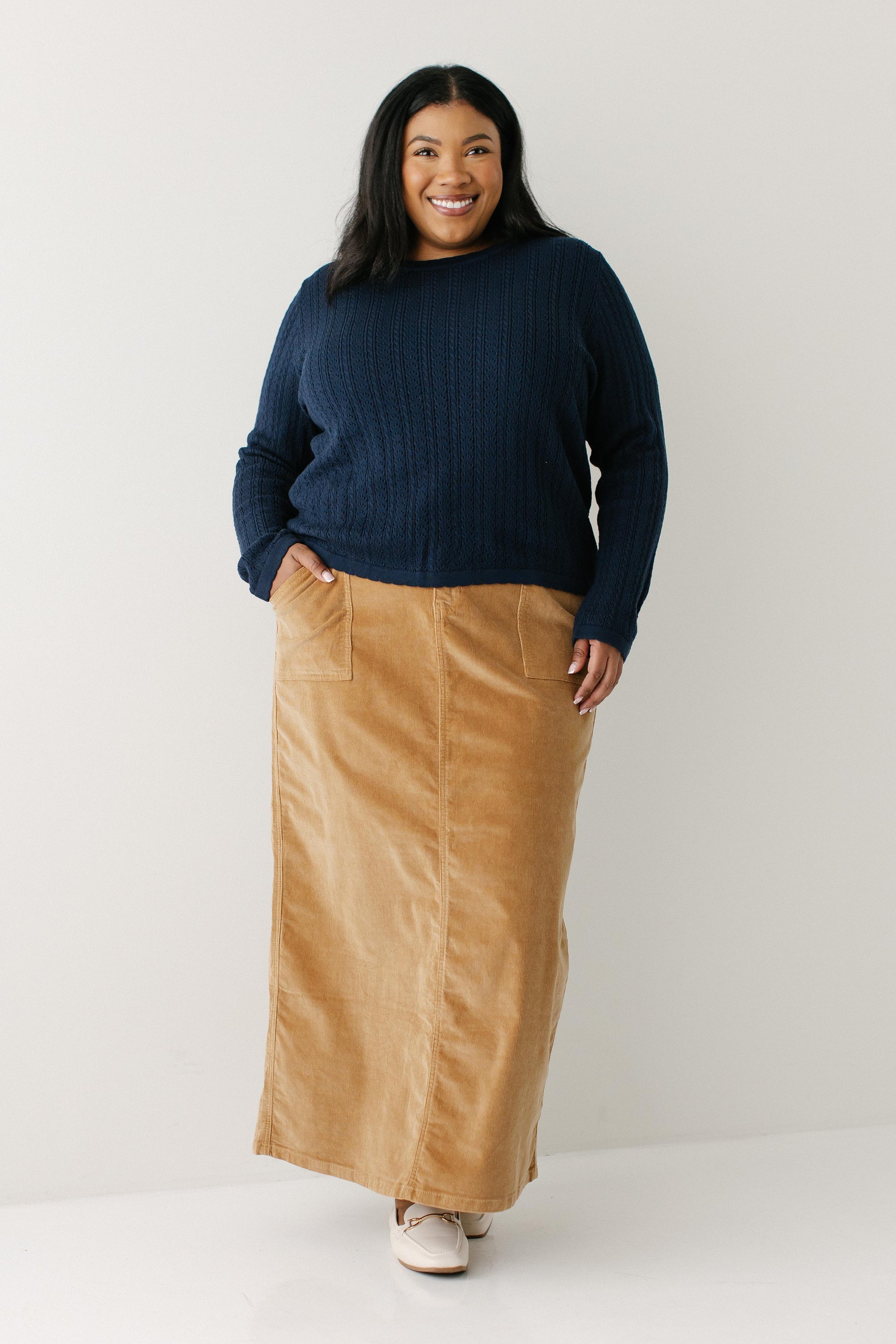 Autumn Corduroy Maxi Length Skirt FINAL SALE – The Main Street 