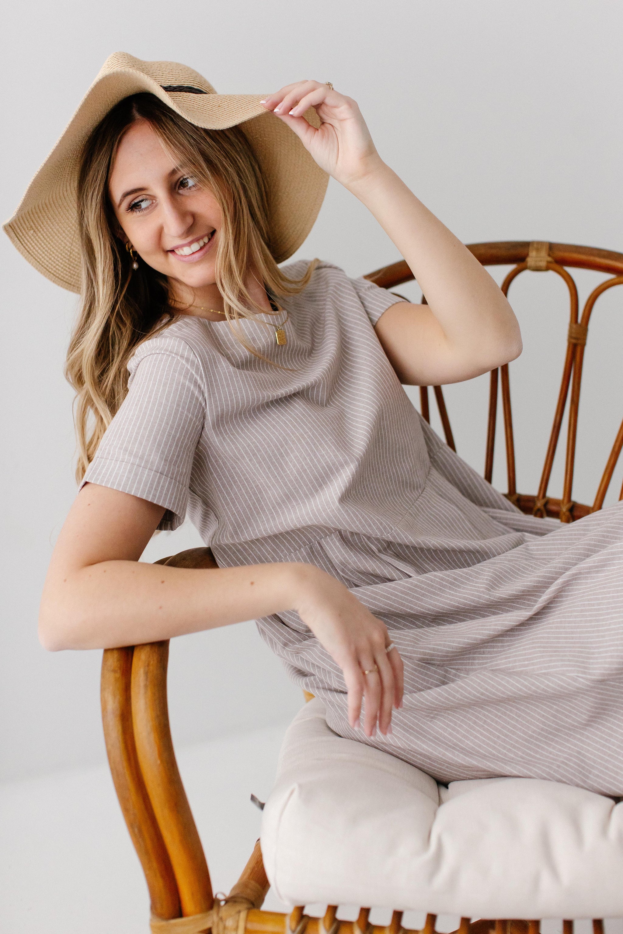 Alta Boatneck Striped Midi Dress – The Main Street Exchange