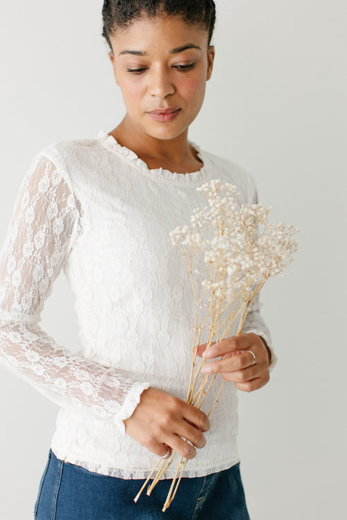 'Angelica' Lace Layering Top