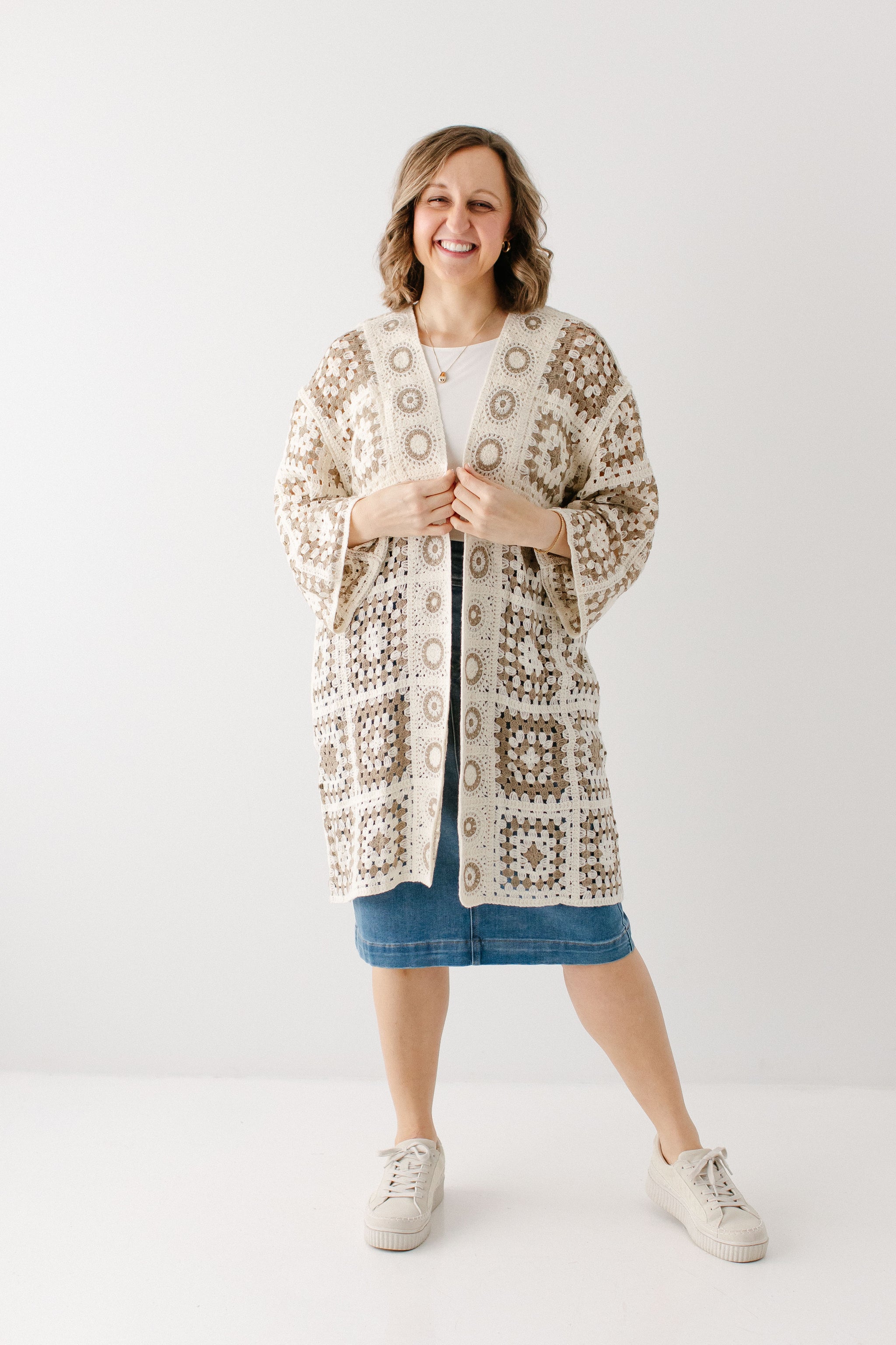 Shantae Open Knit Crochet Cardigan FINAL SALE – The Main Street