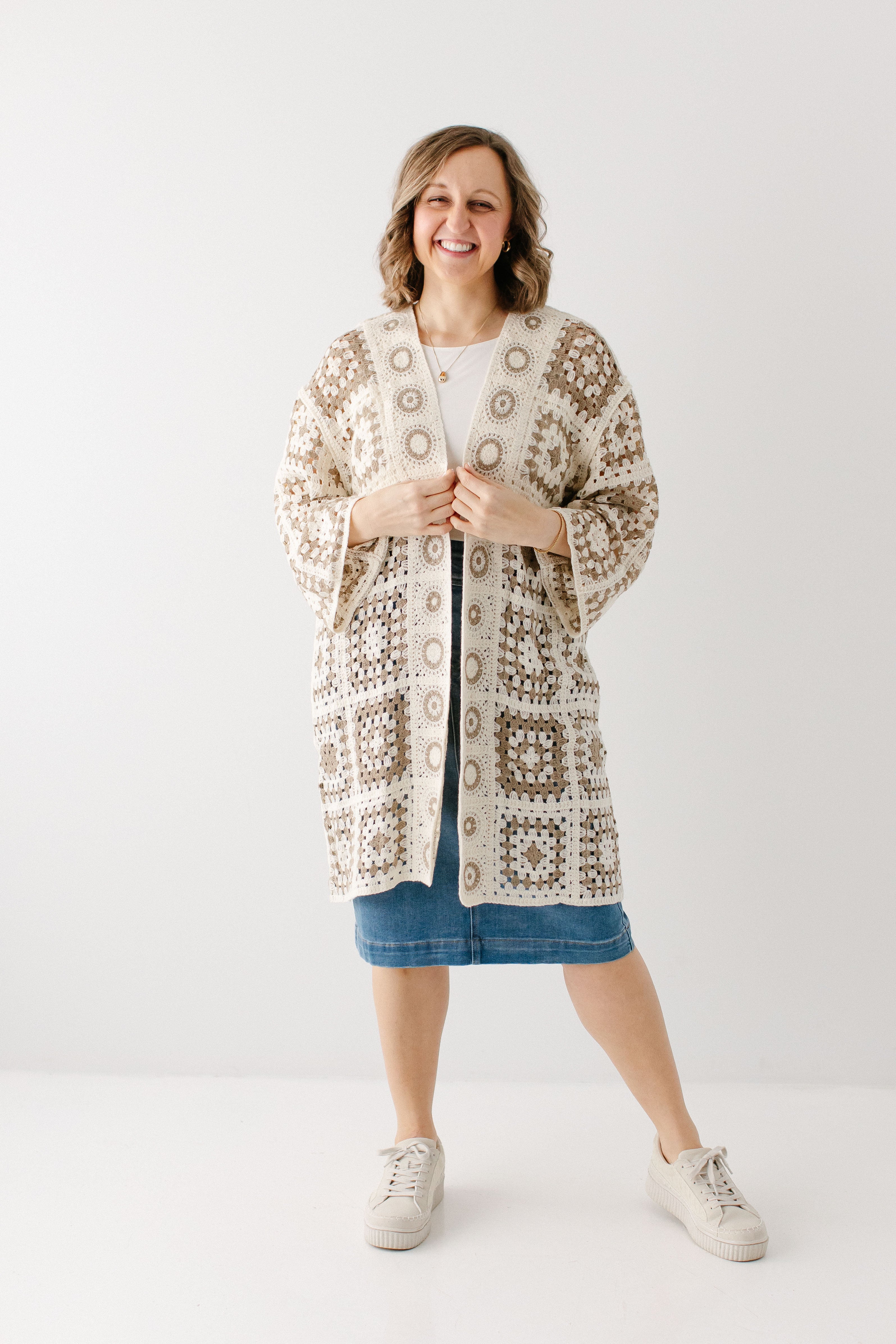Shantae Open Knit Crochet Cardigan FINAL SALE – The Main Street