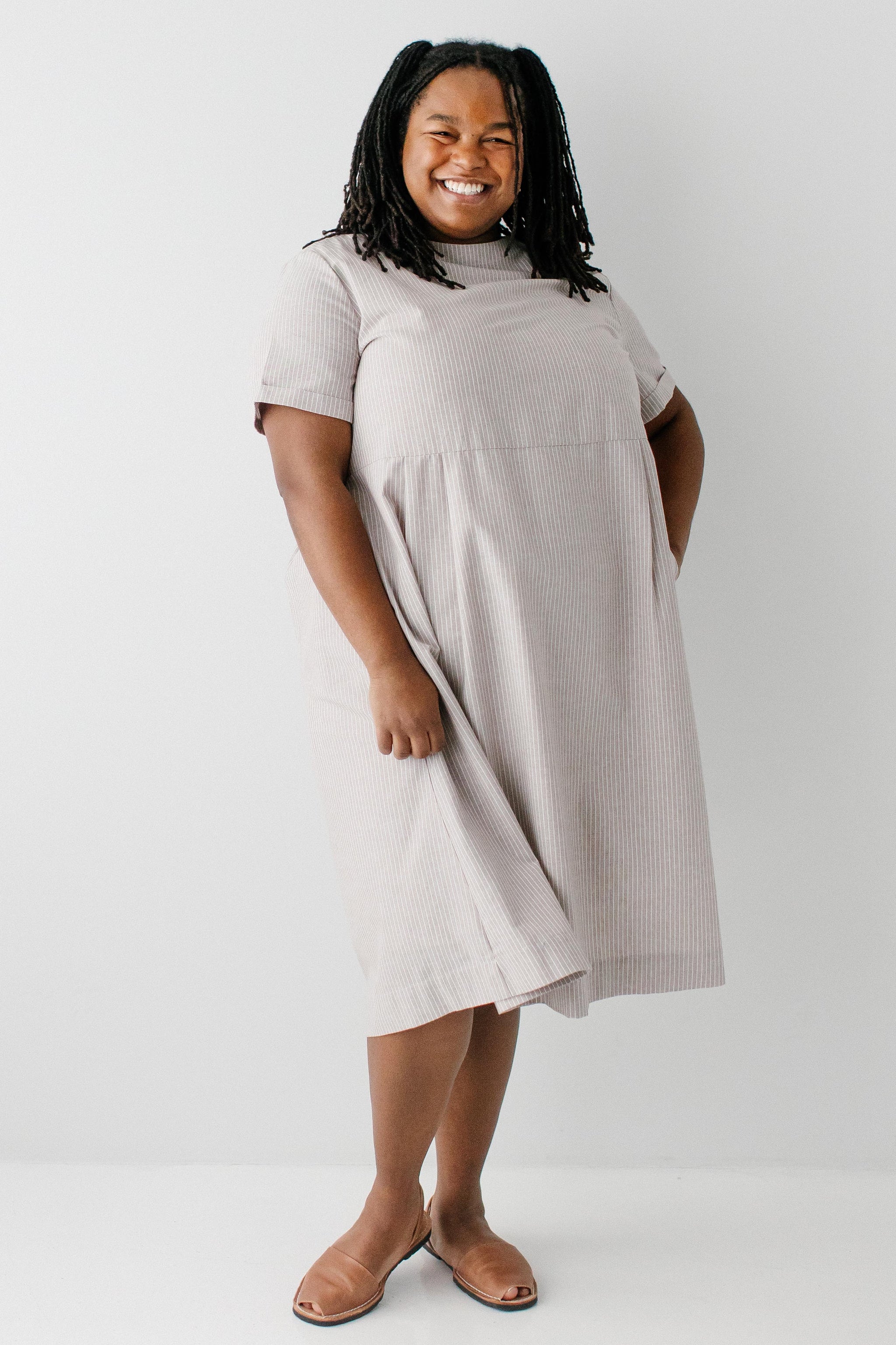 Alta Boatneck Striped Midi Dress – The Main Street Exchange