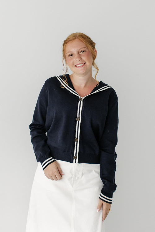 Sailor Button Up Cardigan