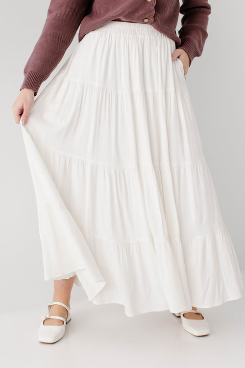 'Addison' Tiered Maxi Skirt