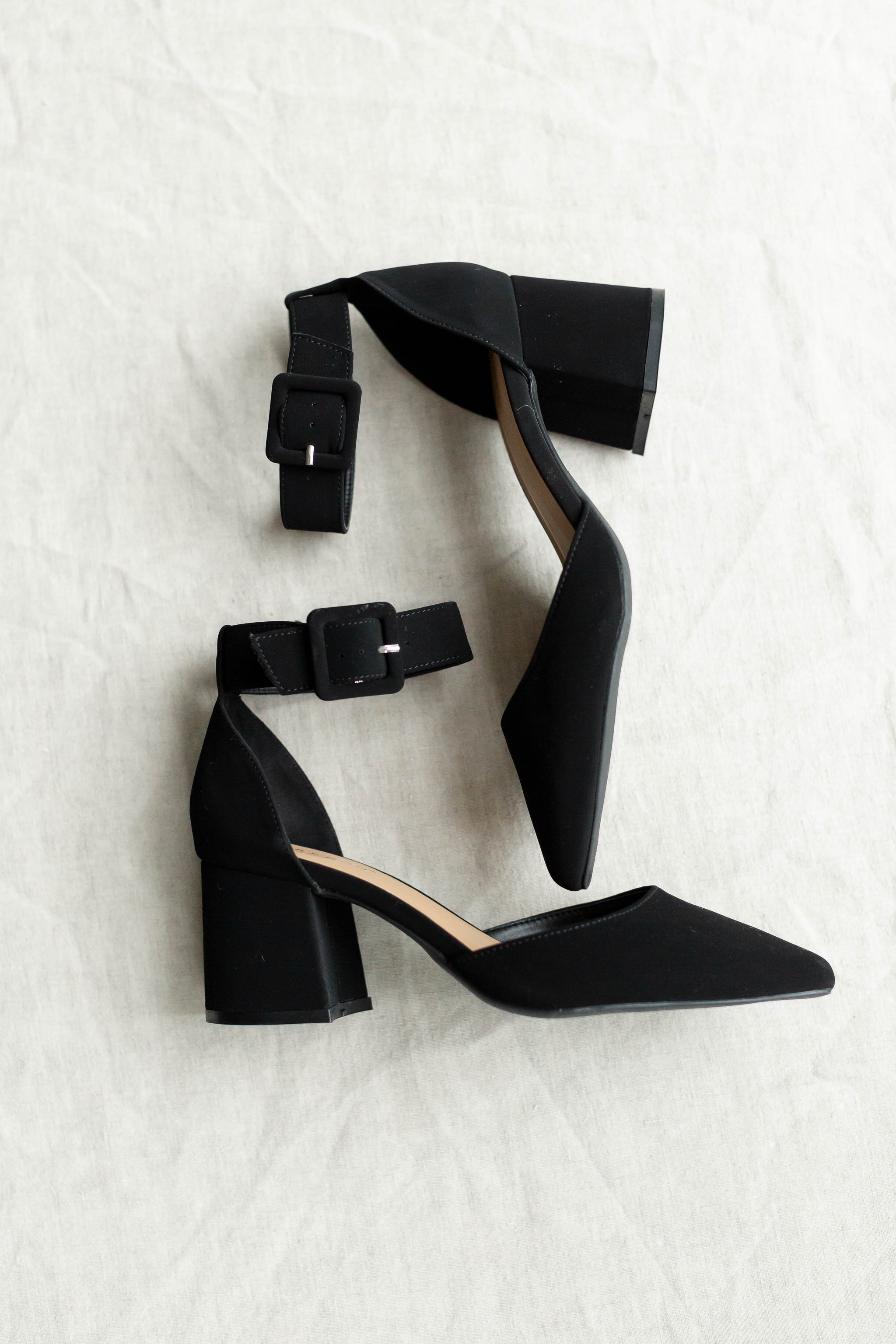 Prescott' Suede Ankle Strap Heels in Black – The Main Street Exchange