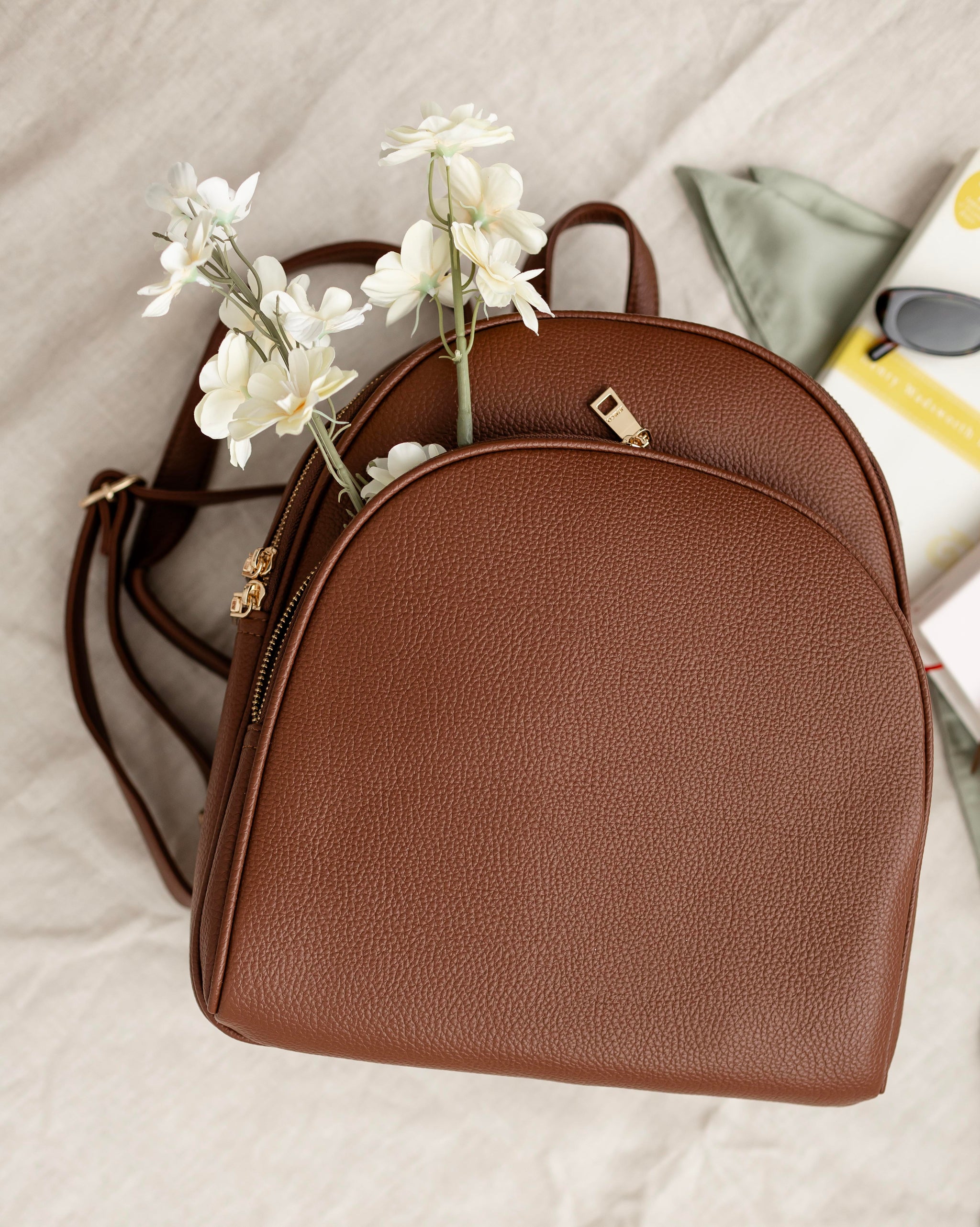 Vegan Leather Convertible Backpack