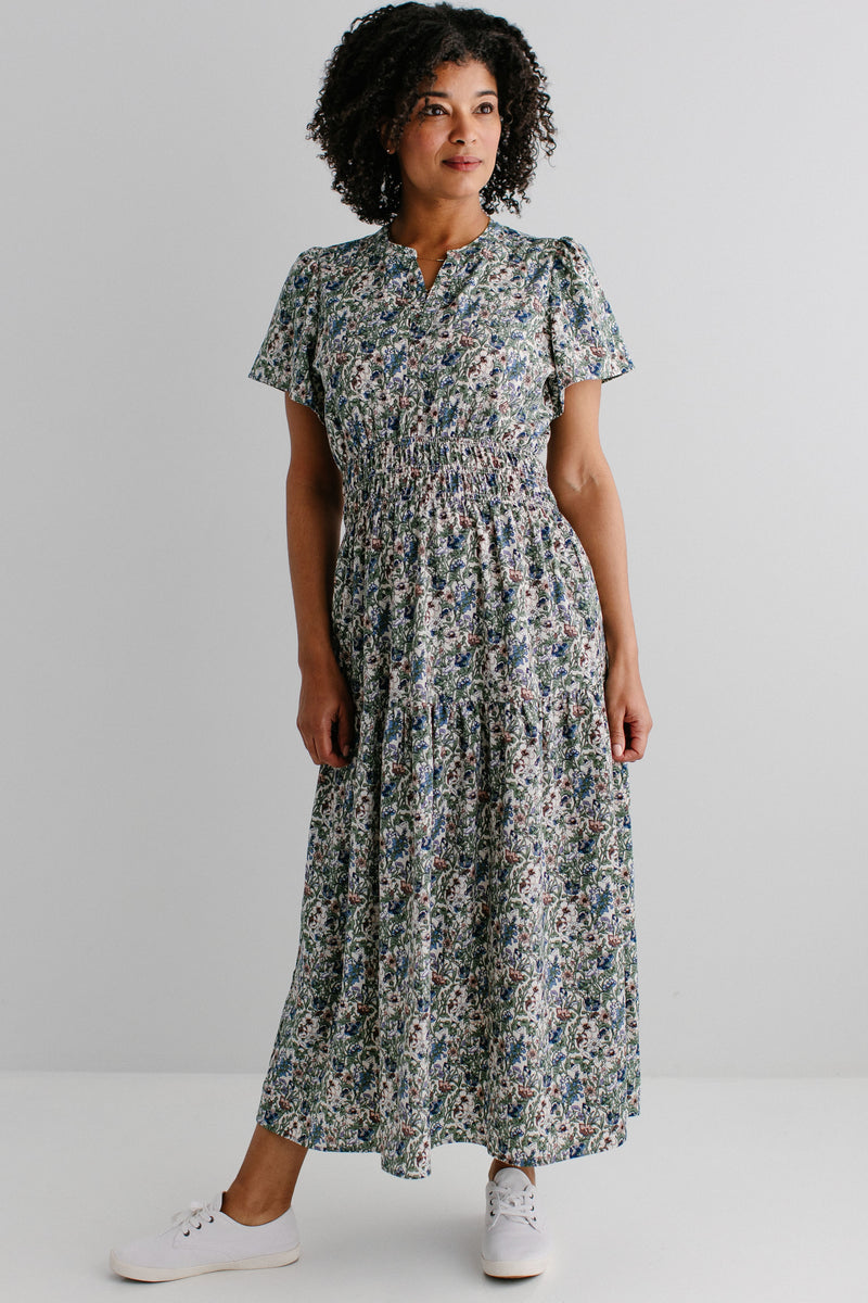 'Lennox' Multi Floral Tiered Maxi Dress FINAL SALE – The Main Street ...