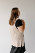 'Sloane' Knit Vest in Tan