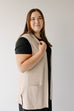 'Sloane' Knit Vest in Tan