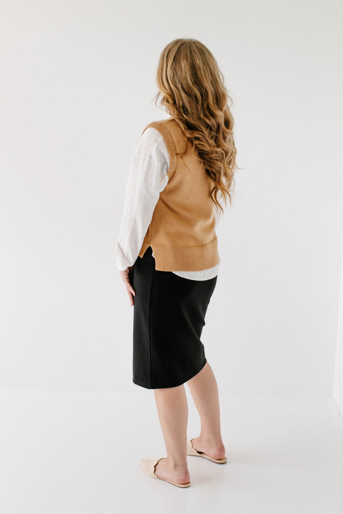 Dylan' Knit Sweater Vest in Camel – The Main Street Exchange