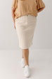 'Adrian' Classic Denim Midi Skirt