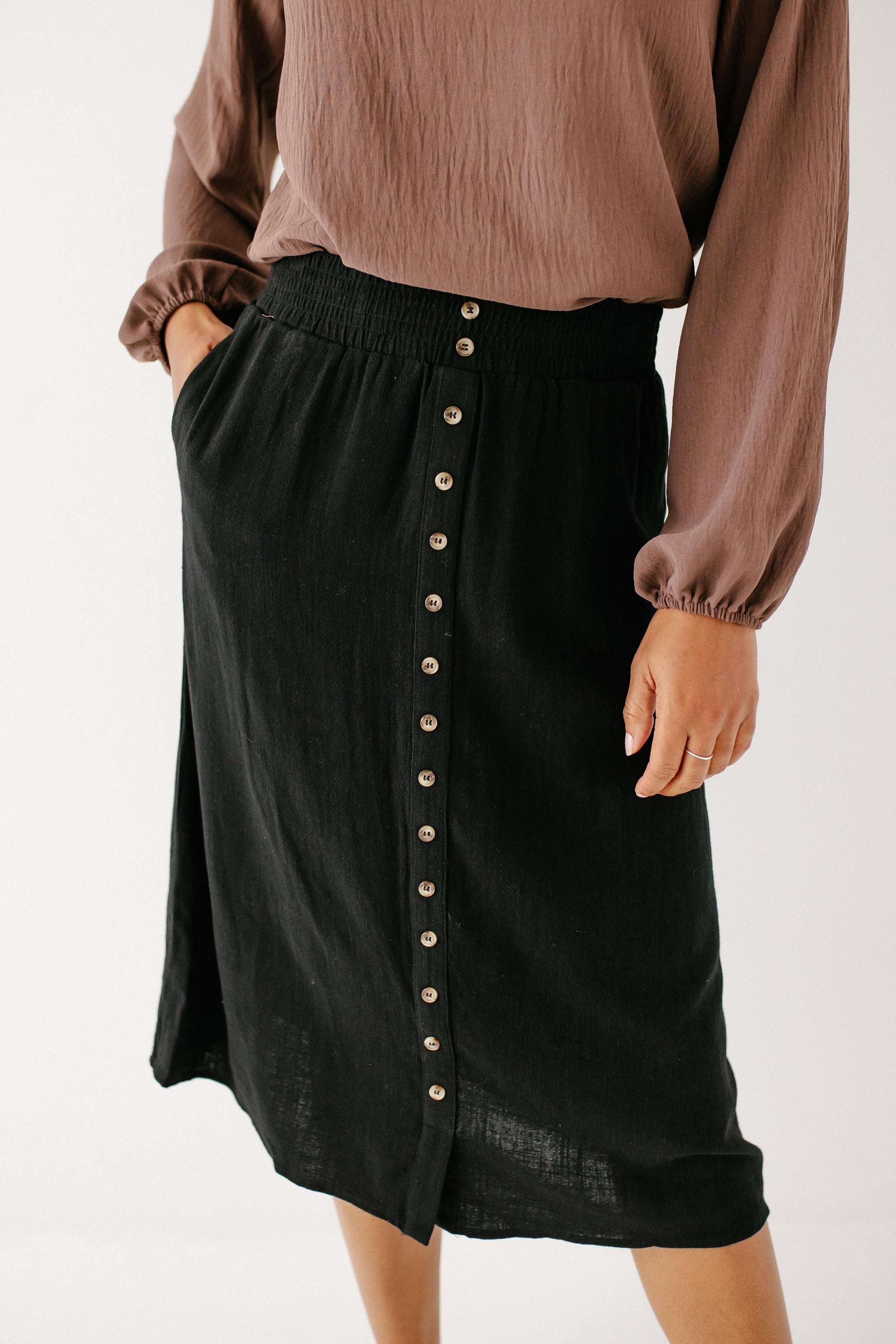 deres Greta / first step skirt （BLACK） Greta Pleat Skirt - Black – Muse The Label