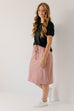 'Dani' Athletic Skirt in Ash Rose