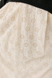 'Florence' Cotton Daisy Eyelet Midi Skirt in Cream