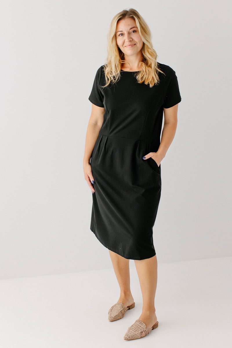 'Blake' Classic Knit Midi Dress FINAL SALE – The Main Street Exchange