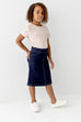 'Piper' Girl Knit Denim Skirt FINAL SALE