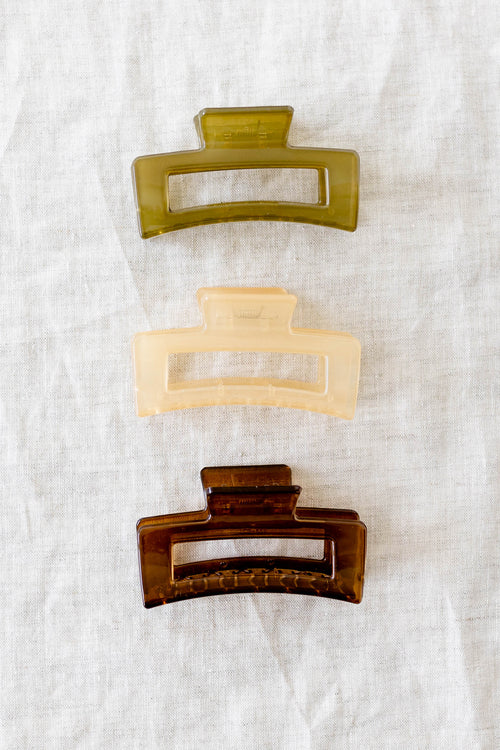 Clear Rectangle Claw Clip