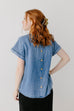 'Emma' Tencel Top in Chambray
