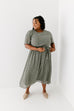 'Ramona' Floral Midi Dress in Sage FINAL SALE