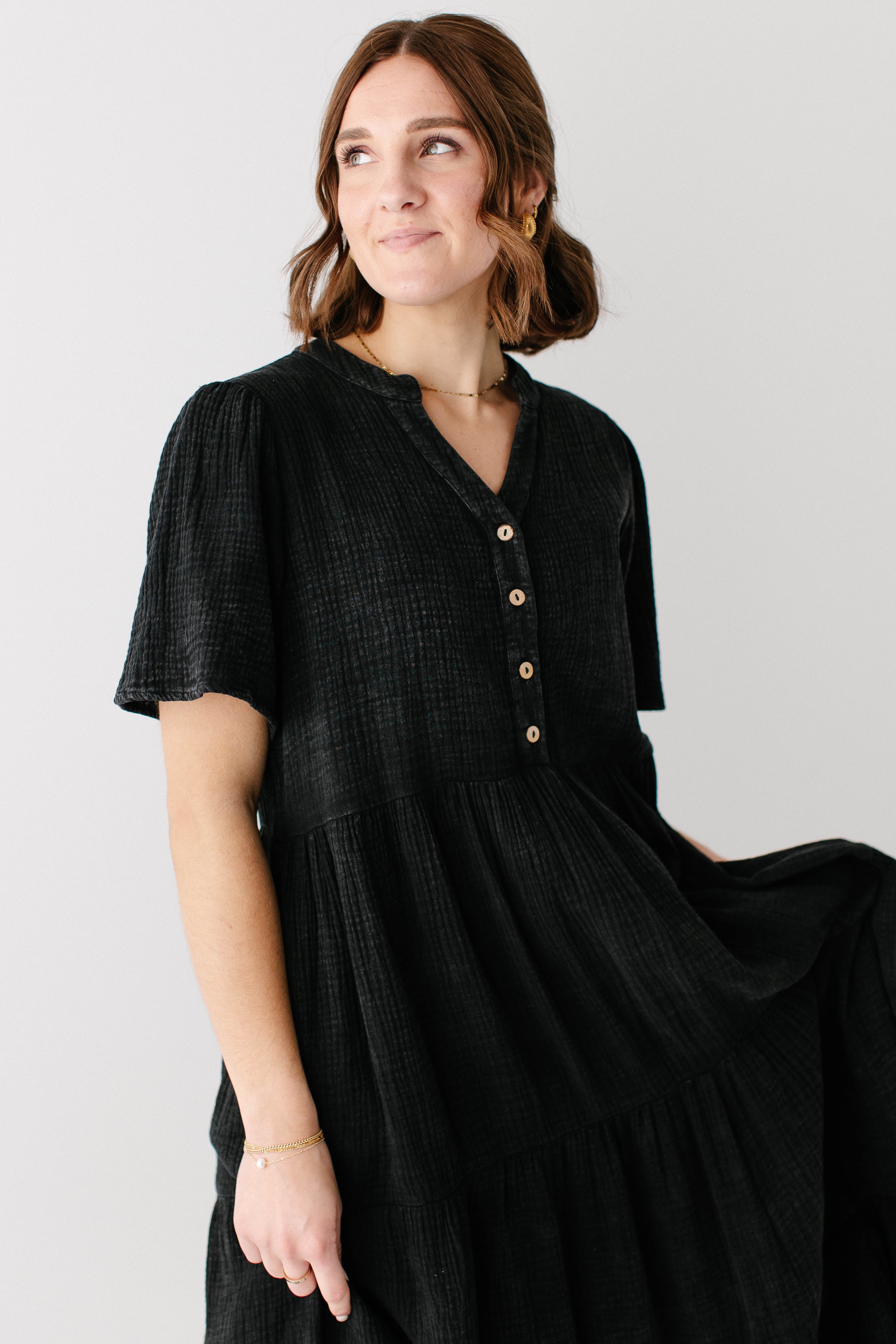 Bekah Cotton Gauze Tiered Maxi Dress – The Main Street Exchange