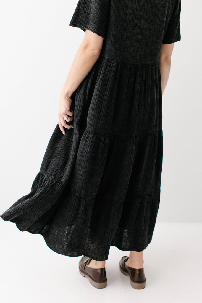 Bekah Cotton Gauze Tiered Maxi Dress – The Main Street Exchange