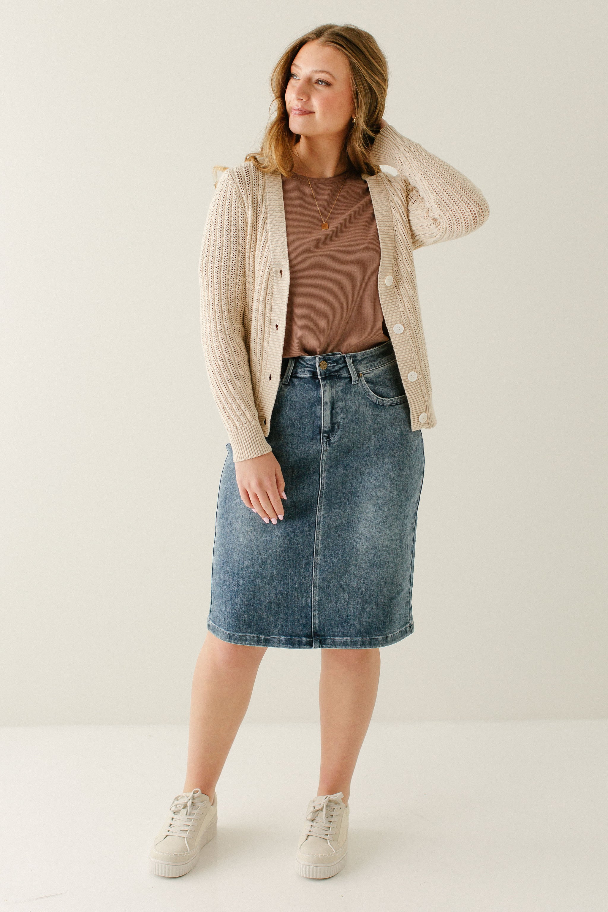 【in a row】Simple Denim Skirt Pants 7521881_Dark_Blue?wid=400&hei=