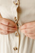 'Cora' Linen Blend Pinafore Dress in Tan