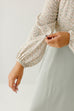 'Viola' Smocked Detail Ditsy Floral Top in Ivory