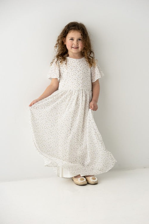 'Ivonne' Girl Ditsy Floral Maxi Dress