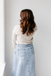 'Haven' Long Denim Skirt in Light Wash FINAL SALE