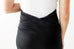 'Nicole' Maternity Ponte Knit Skirt in Black