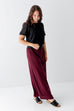 'Claire' Skirt in Burgundy